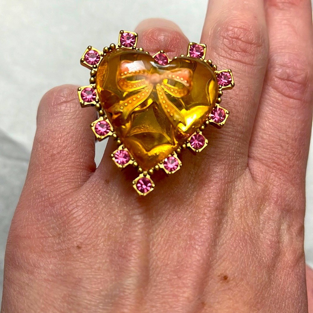 Betsey Johnson Heart Ring